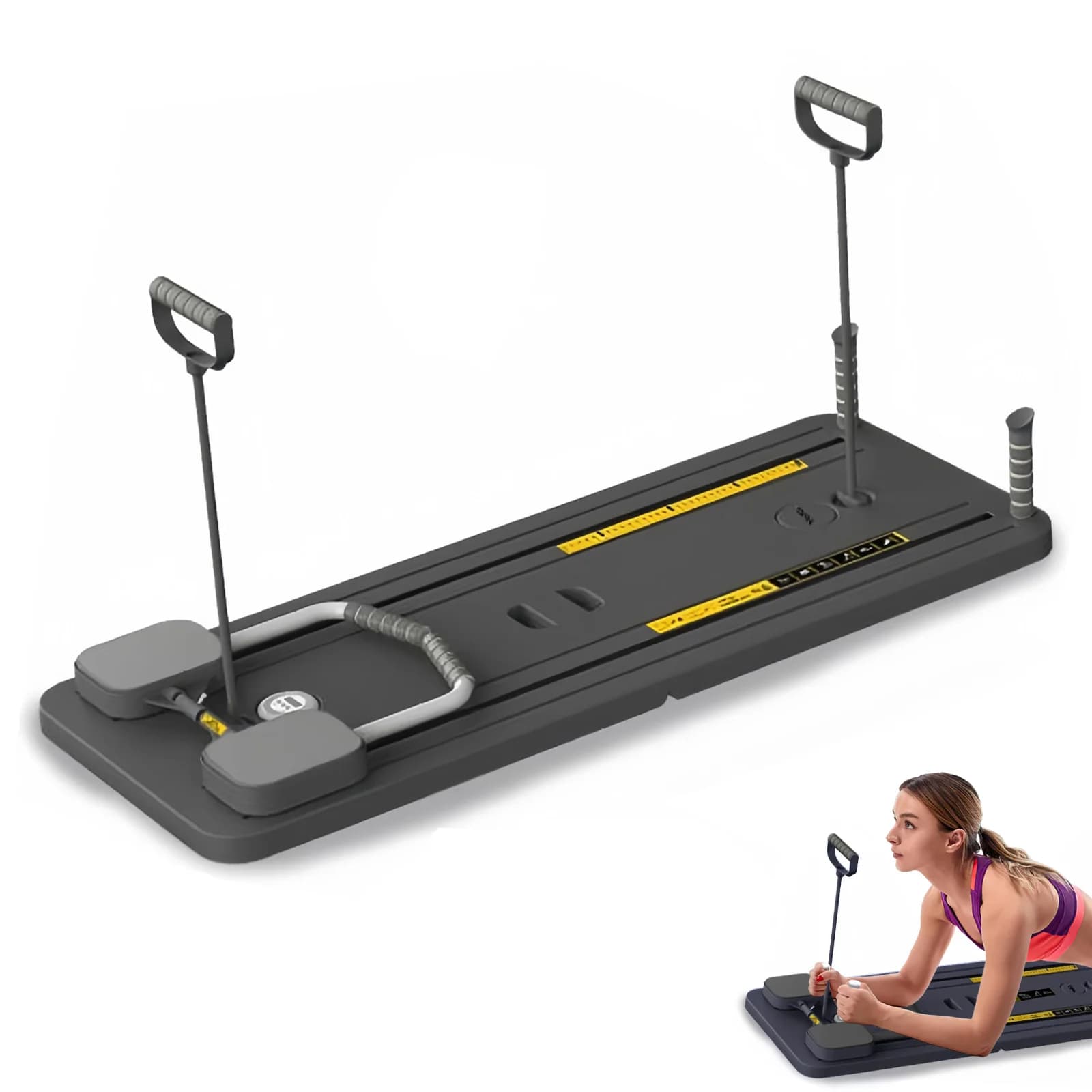 Multifunctional Fitness Board Abdominal Board Push Up Plate Pilates Board Ab Board Reformer Fitness Core Workout Equipment