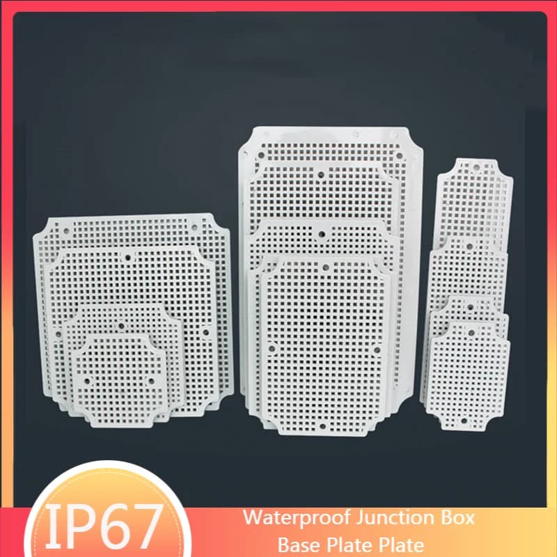 IP67 Waterproof Junction Box Base Plate  Plate Outdoor Monitoring Waterproof Box Fixed Base Plate ABS Honeycomb Mounting Base
