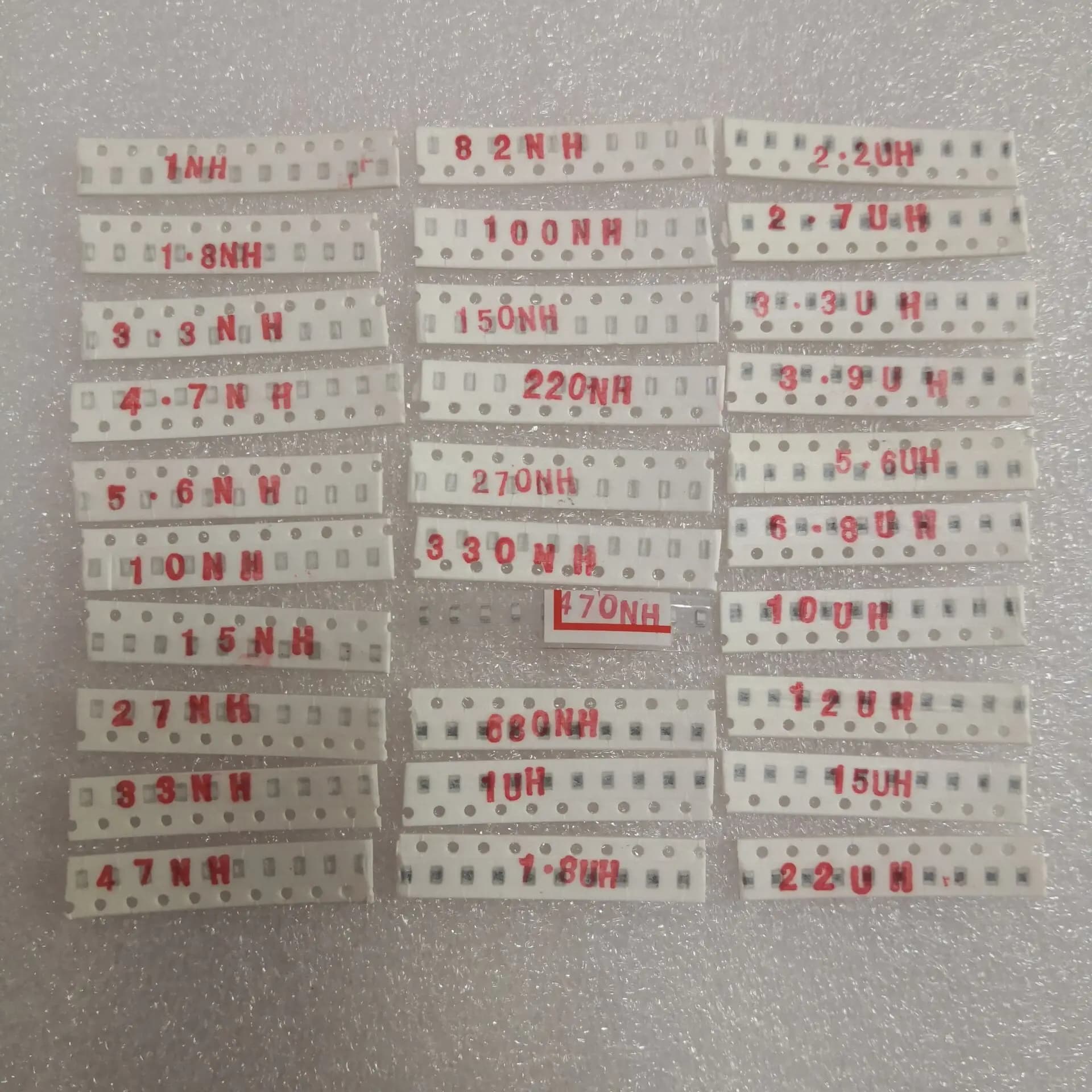0805 SMD Inductor, 30valuesX10pcs=300pcs/LOT,1NH-22UH ,Electronic Components Package,Inductor Assorted Ki
