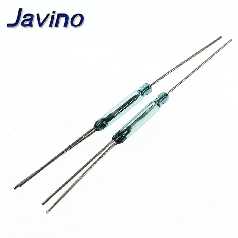 5Pcs Reed Switch 3 pin Magnetic Switch 2.5*14mm Normally Open Normally Closed Conversion 2.5X14MM NO/NC Conversion for Sensors