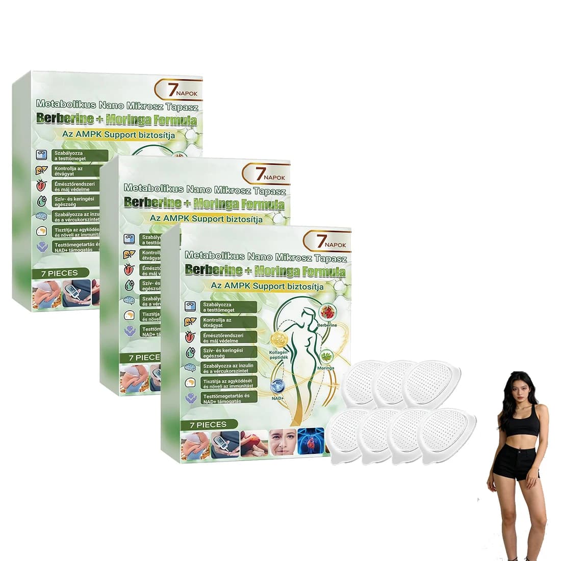 1/2/3 Boxes Moringa Nano Microneedle Patch Mild Natural Patches Moisturizing Firming Skin for Women & Men Nano Microdarts Patch