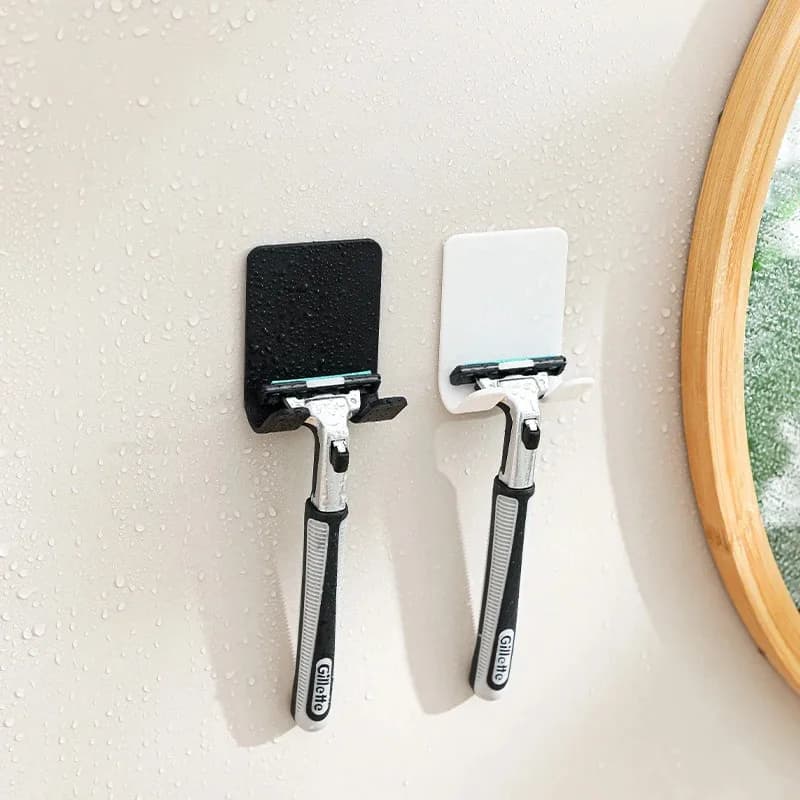 2/1pcs Razor Holder Men Shaving Shaver Razor Stand Shelf Shaving Razor Storage Rack Bathroom Hook Organizer