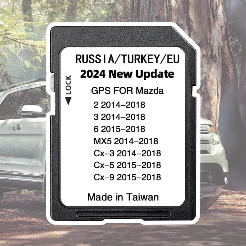 Newest 2026 Version Maps EU  Navigation SD Card for Mazda 2/3/6/CX3/CX5/CX9/MX5 Car Sat Navi 16GB GPS Update Maps Data