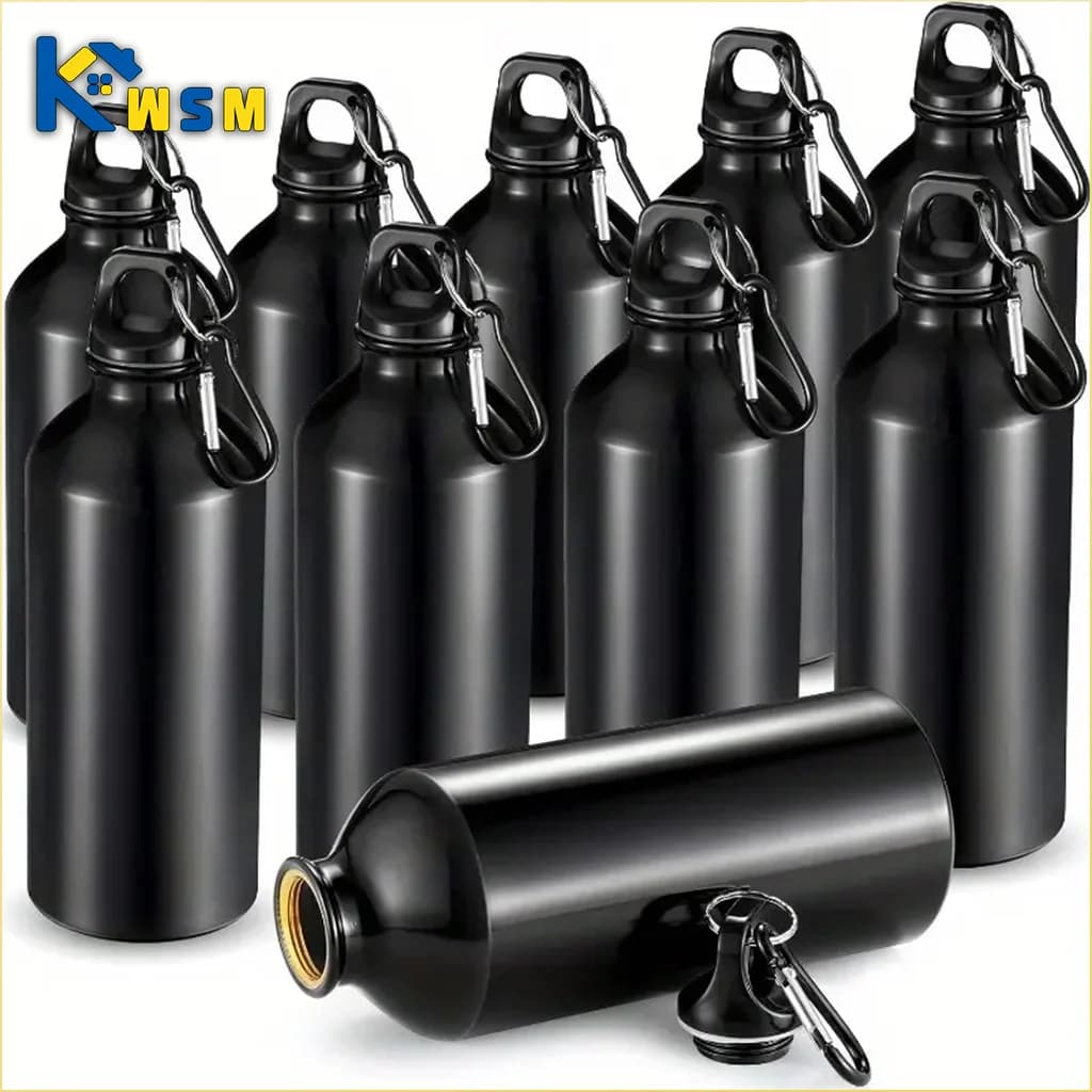 500/750mL Aluminum Outdoor Bike Sports Water Bottle Drinking Kettle Drinking Cup Leakproof Water Jug for Travel Running Camping