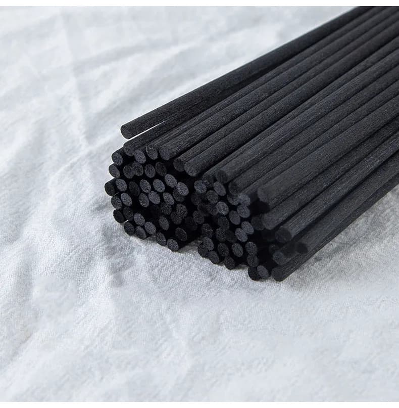 50PCS Dia3/4/5MMX L40/35/30/25/22CM Premium Black Fiber Sticks Reed Diffuser Replacement Refill Sticks for Fragrance Top Quality