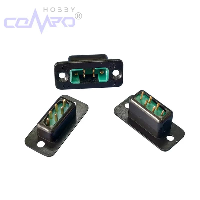 5Set MPX Connector Black Housing 6 Pin Multiplex Plug Gold Plated Pin Male Female Connector For Fixed Wing RC Aircraft Accs