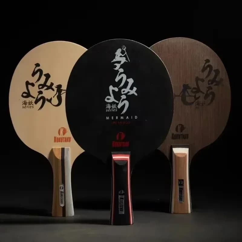 KOKUTAKU MERMAID Table Tennis Blade Racket Pure Black Carbon Wood Allround Offensive Ping Pong Bat Paddle