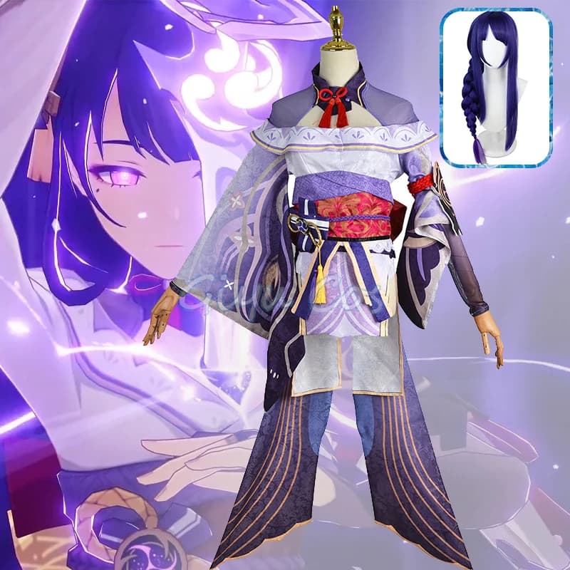 Beelzebul Raiden Shogun Cosplay Costume Genshin Impact Adult Carnival Uniform  Anime Halloween Party Masquerade Women Game