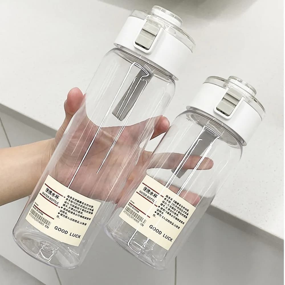 350/550/800/ml Children's School Water Bottle Transparent Water Bottle Reusable Leak Proof Durable Water Bottle with DrinkingCap