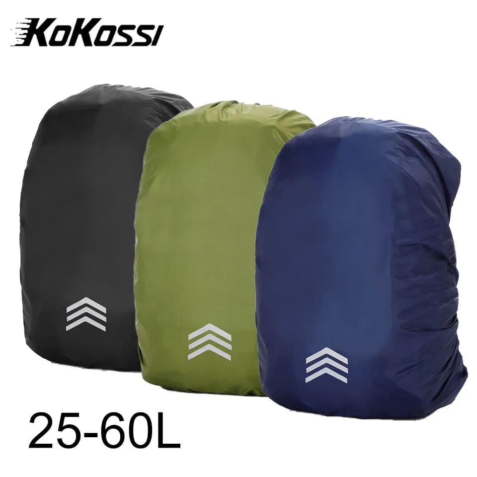 KoKossi 25-60L Backpack Rain Cover Outdoor Mountaineering Cycling Hiking Backpack Waterproof Cover Backpack Dust Cover Woman Men