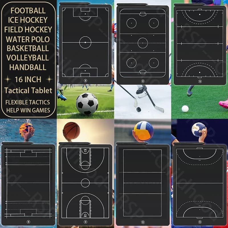 16″ LCD electronic Ice hockey/Football/basketball/Volleyball/handball Coach tactical tablet strategy marking game Sport Training