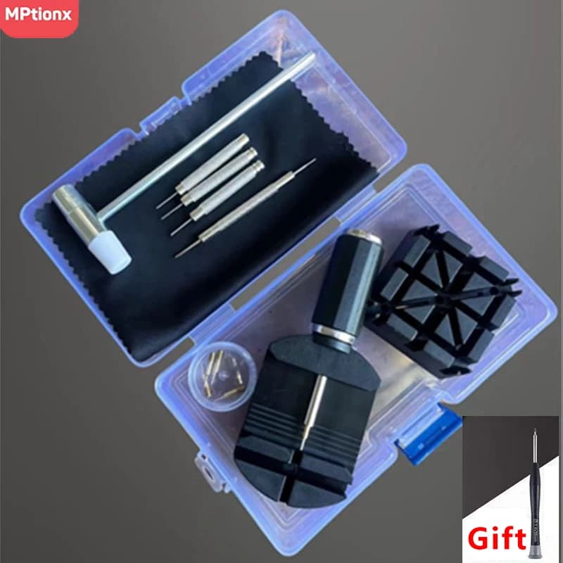 Watch Repair Tool Set Watch Link Band Slit Strap Bracelet Chain Pin Remover Adjuster Tool Kit