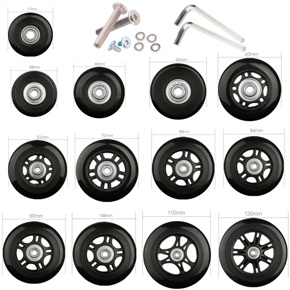 Suitcase Replacement Universal Convenient Wheel Accessories Wheel Aircraft Silent Wheel Maintenance And Maintenance Shock-Absorb