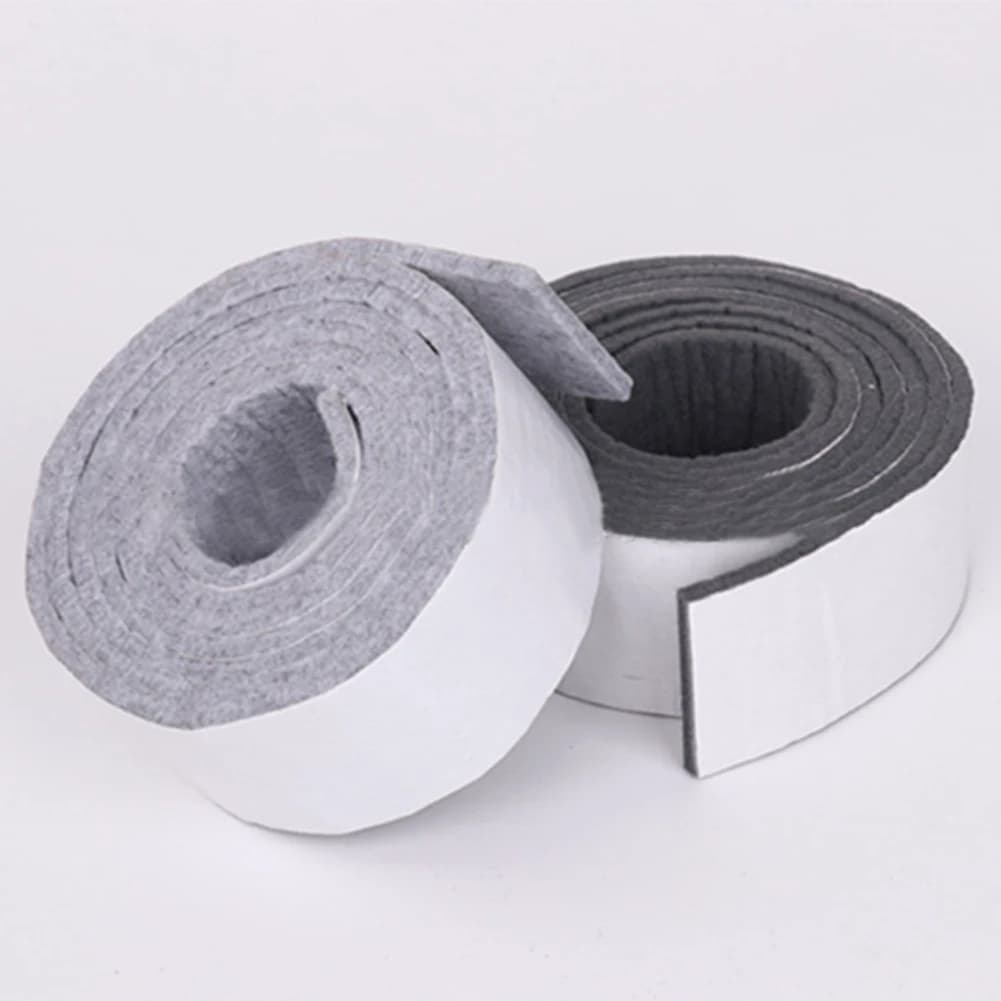 Newest Quiet Felt Strip Felt Strip Heavy Duty 4cm Black Gray Hardware Pad Roll For Hard Surfaces Felt Furniture