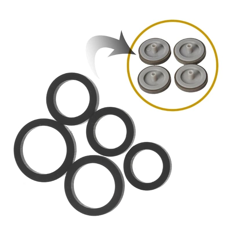20PCS Mixed Idle Wheel Belt Loop Idler Pulley Rubber Ring For Cassette Deck Tape Recorder Audio-Stereo Player H8WD