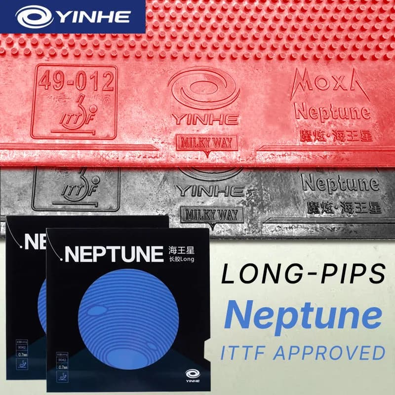 YINHE NEPTUNE Long Pimples Table Tennis Rubber ITTF Approved - Defensive Pips-Out for Spin Reversal & Disruptive Play