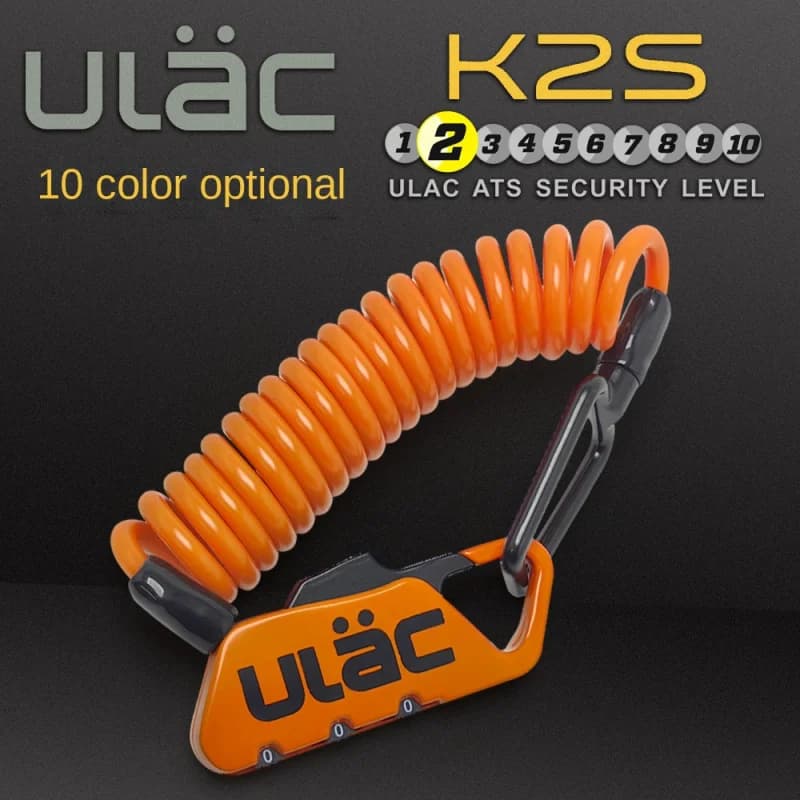 K2N ULAC K2S Anti-Theft Combination Lock Telescopic Helmet & Suitcase Lock Changeable Combination Security Lock Travel