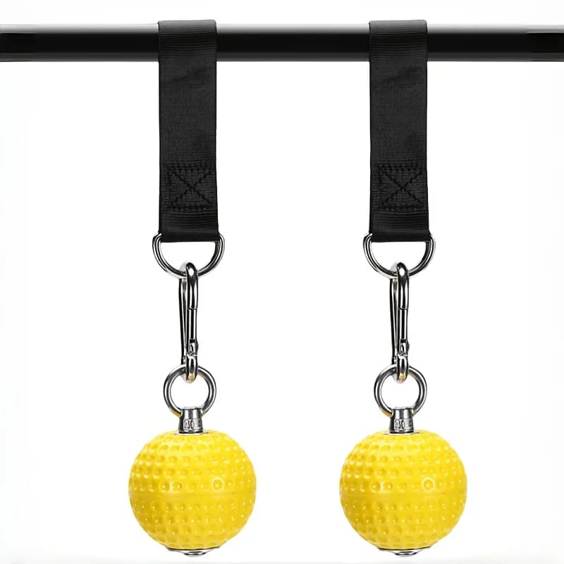 Pull Up Power Ball Hold Grips, Multifunctional Non-Slip Hand Grips Strength Trainer Exerciser for Bouldering Pull-up Kettlebells
