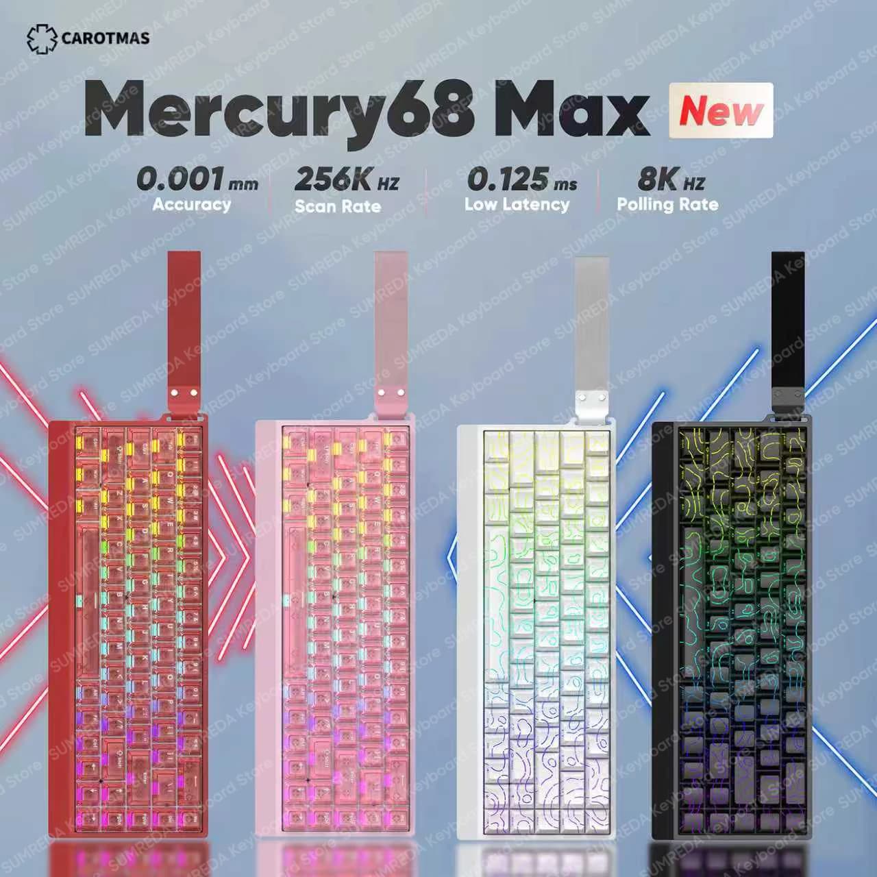 IROK Mercury68 Max mars68 pro Gaming Magnetic Mechanical Keyboard Rapid Trigge 0.001mm 8K Return 256K Scan Gamer Keyboard For PC
