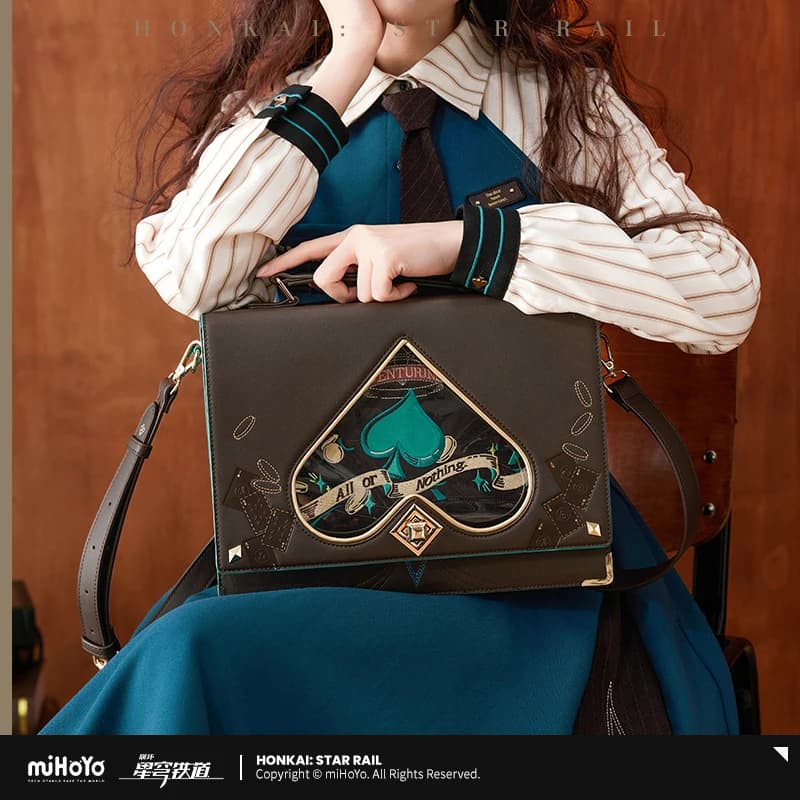 Genuine Honkai: Star Rail Aventurine Theme Impression Series Multi-Purpose Bag Game Peripheral Decoration Collection Toy Gift