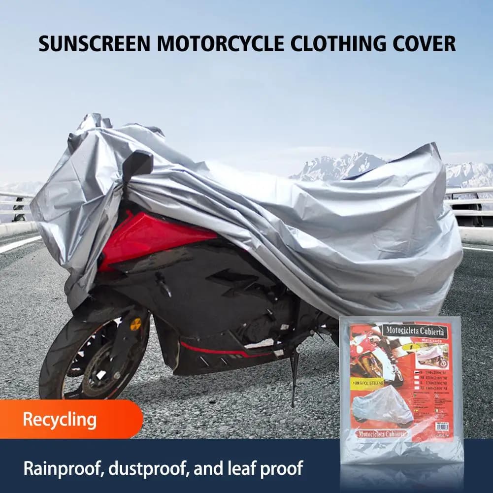 Motorcycle Protective Cover Outdoor Indoor Waterproof Sun Protection Dustroof UV Proof Bike Scooter Motorcycle Clothing Cover
