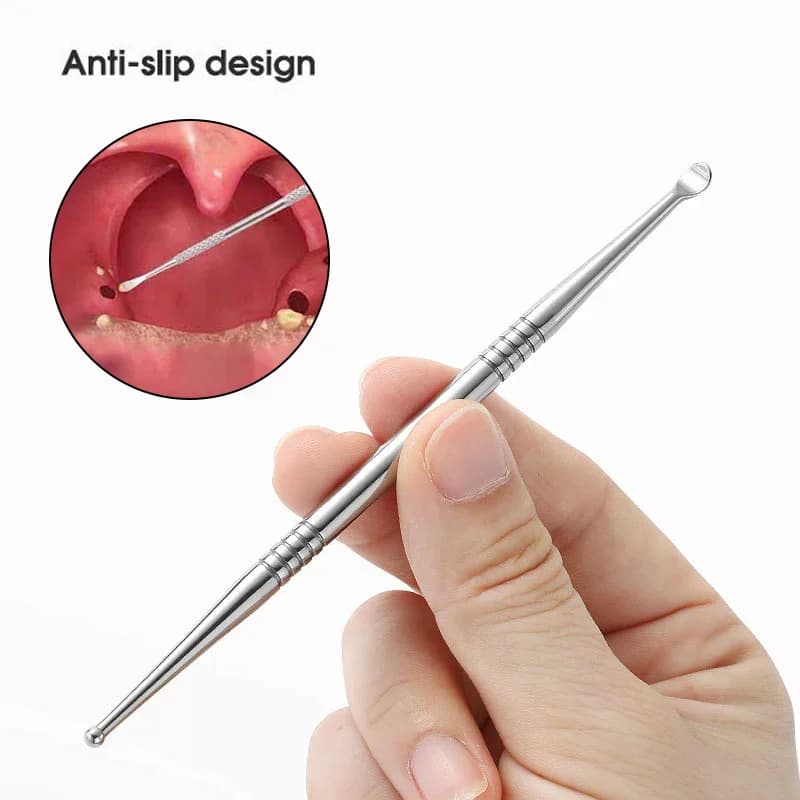 1pcs Tonsil Stone Removal Ear Wax Remover Tonsil Stone Remover Health Care Stainless Steel Remover Mouth Cleaning Care Tools