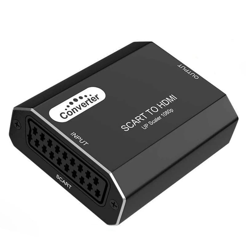 1080P Scart to HDMI Converter 720P SCART Analog to Digital HDMI Female Video Audio Scaler Converter Adapter for CRT/VHS/DVD CVBS
