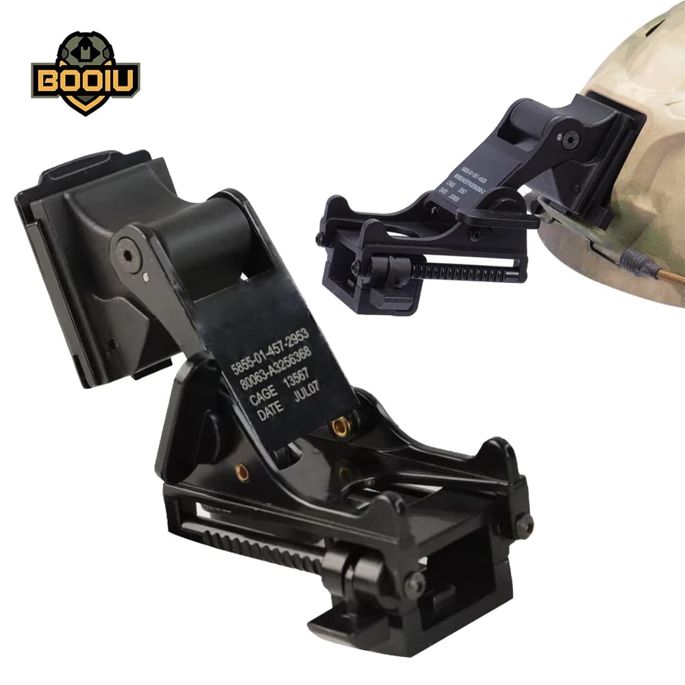 BOOIU Tactical Helmet Night Vision Goggles Mount for NVG PVS-14 PVS-7 Helmets Bracket Outdoor Sport Helmet Mount Accessories