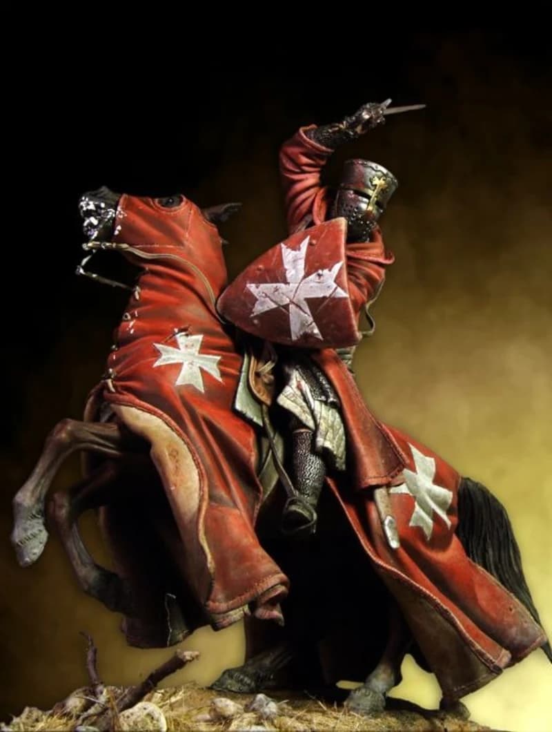 1/20 Scale 90mm Die-Cast Resin Figure Model Kit Ancient Brother Knight Hobby Miniature Toys Unassembled Unpainted DIY Diorama