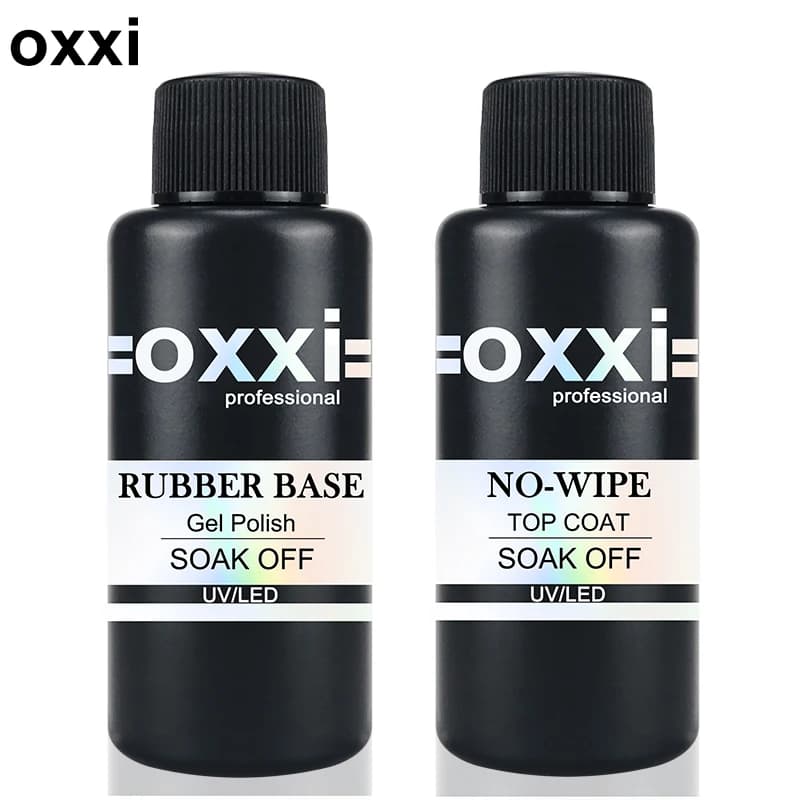 OXXI 50ml Large Capacity Rubber Base Gel Semi-permanent No Wipe Top for Gel Polish Manicure Thick UV LED Nails Base Coat Gellac