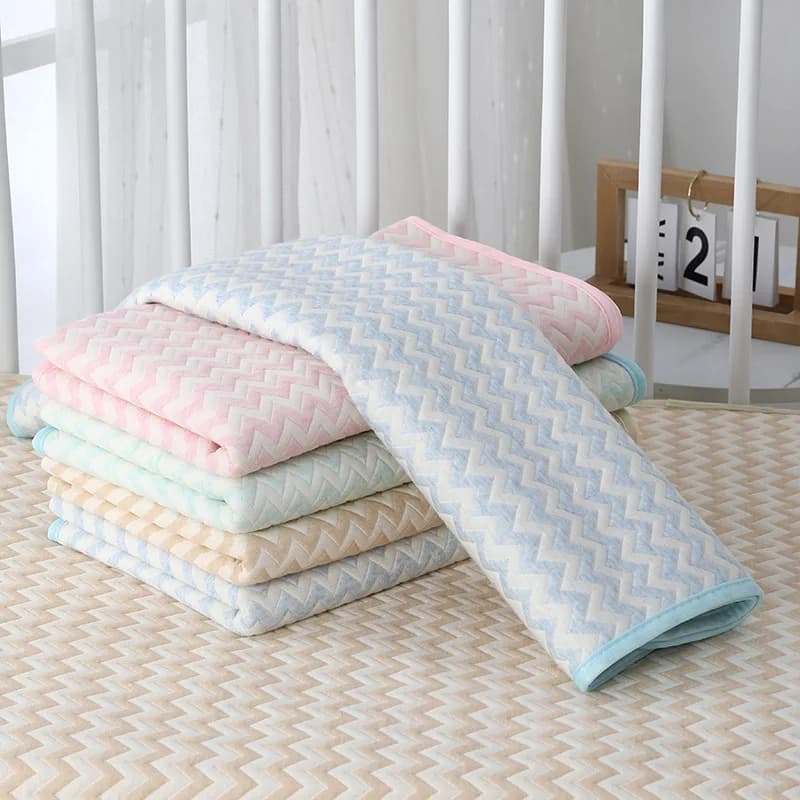 Reusable Diaper Change Mat for Baby Infant Waterproof Crib Changing Pads Urine Sheet Cotton Diaper Cover Bed Changing Mattress