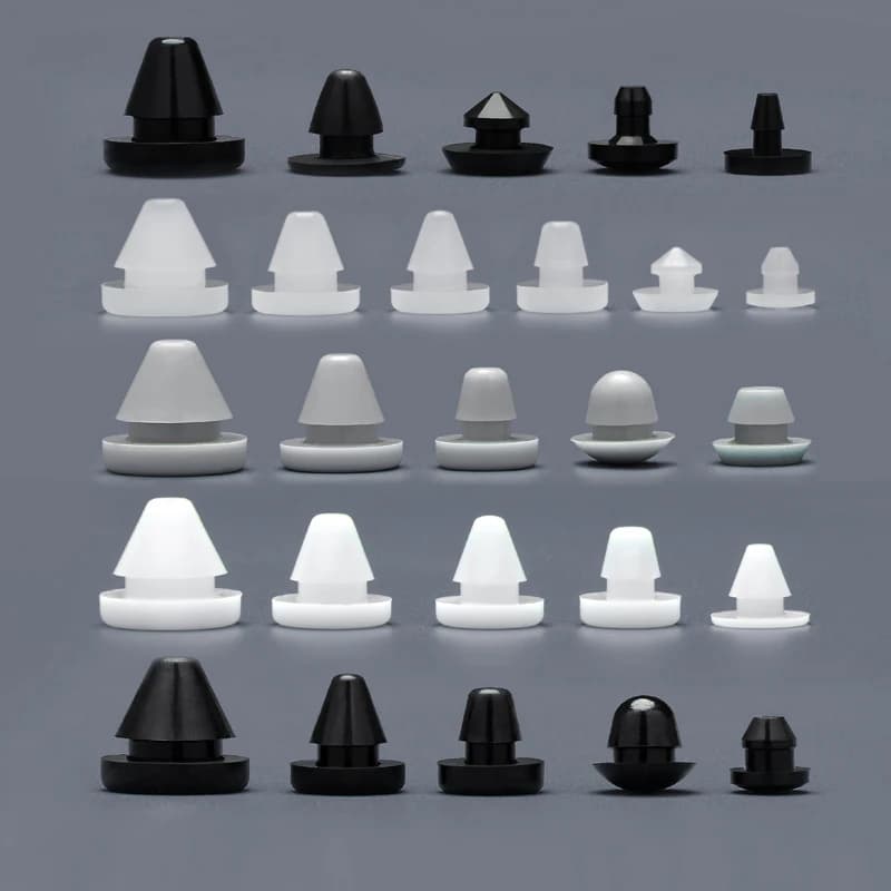 Silicone Plug、Rubber Stopper Protective Softness Black 3mm4mm5mm6mm8mm9mm10mm12mm14mm16mm Buckle Hole Sealing Non-slip Foot Mat