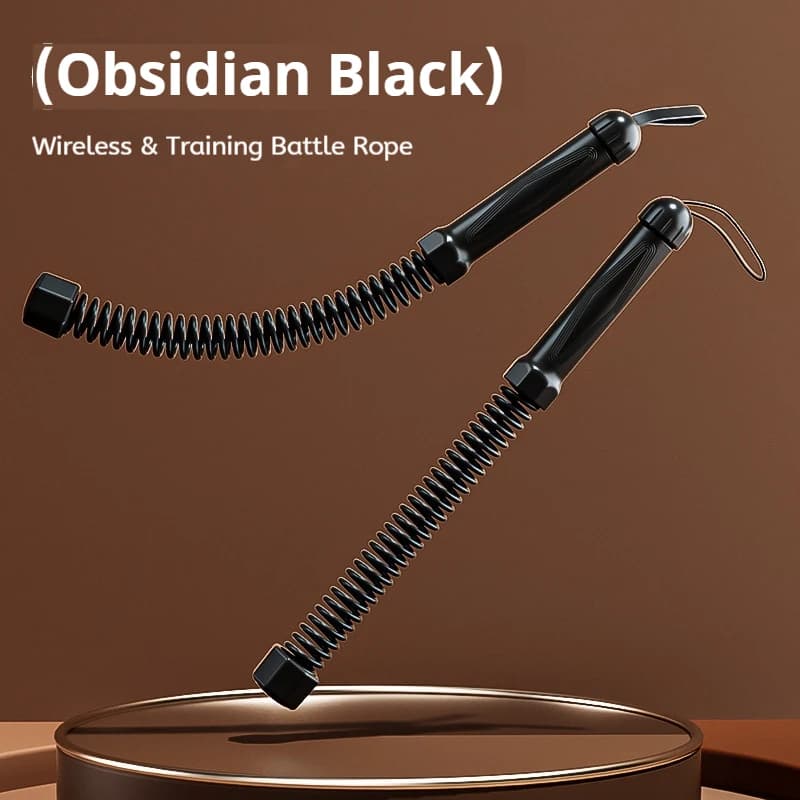 2pcs Cordless Battle Rope Multifunctional Power Training System Arm Strength Home Gym Equipment For Full Body Workout Unisex