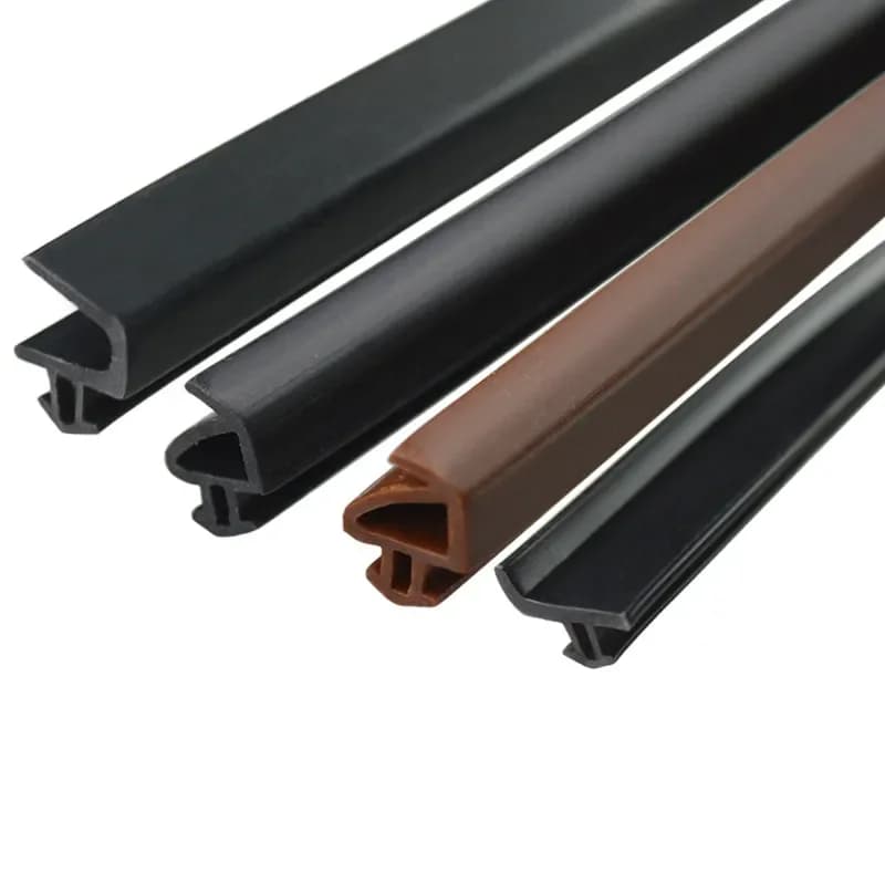 1/5/10M PK - Type Steel Window Seal Glass Doors And Windows Sound Insulation Windproof Waterproof EPDM Rubber Strip