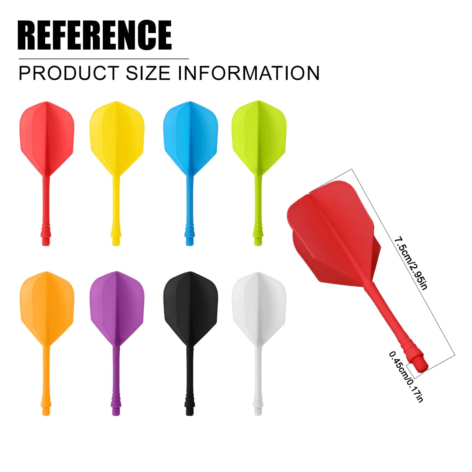 Huanqu 12-Piece Dart Tail Wing Set, One Box with Two Colors, Four Styles Available, Replacement Dart Accessories, Professional Standard Design,