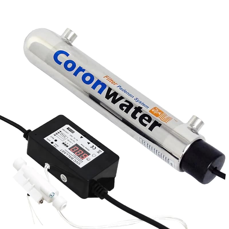 Coronwater 1Gpm Ultraviolet Water Filter Sterilization with Flow switch for Household