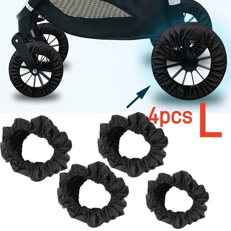 Baby Stroller Cover Dustproof Wheelchair Tire Protector Infant Pushchair Case Accessory Internal Bright Sand Surface Random