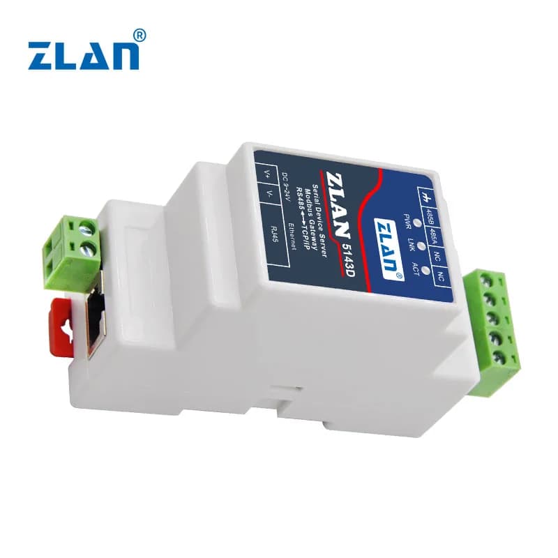 Hot sale RS485 to Ethernet Modbus TCP Din backside serial device server