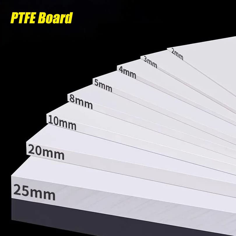 0.3-30mm Thick White PTFE Square Plate High Temperature Resistant PTFE Plastic Sheet