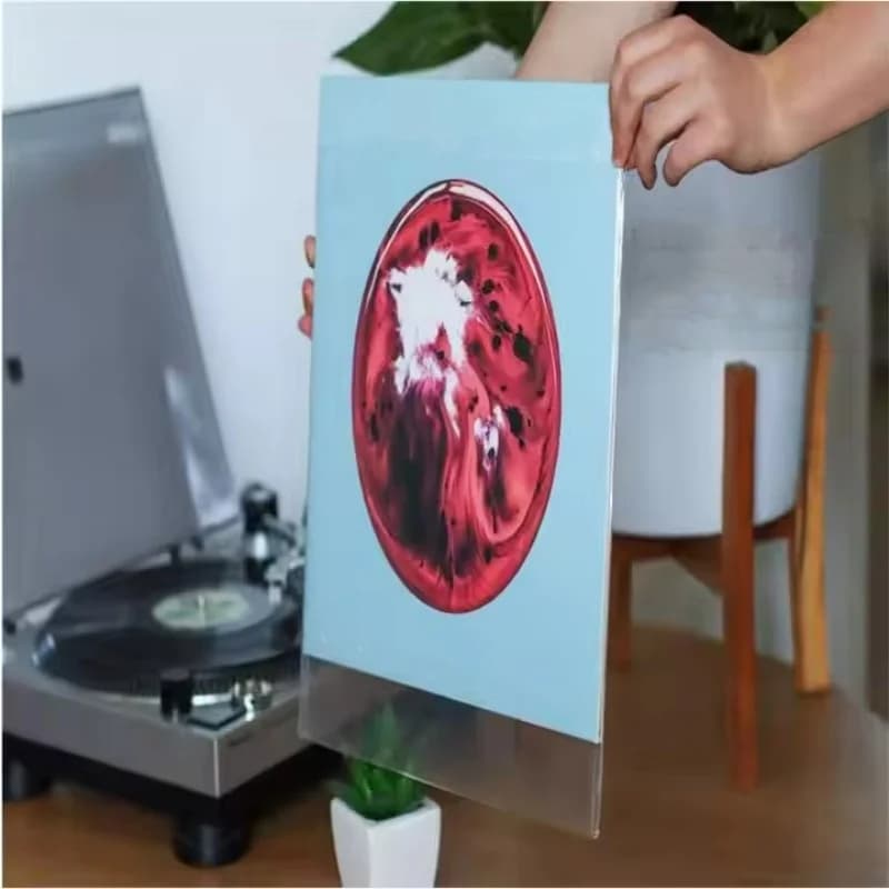 25-Piece 12-Inch Premium Vinyl Record Outer Sleeves 33T,Protective Storage LPs & Album Cover,No-Seal Flap Design for Easy Access