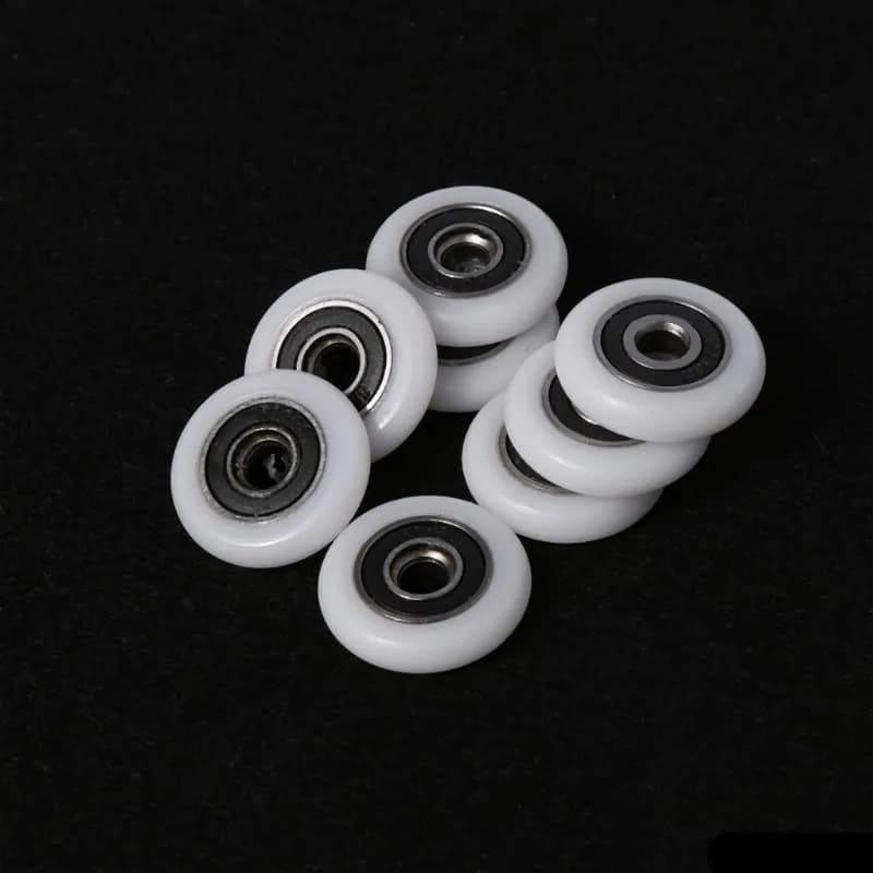 8Pcs Bath cabinet roller wheel shower room accessories bearing roller wheel 23/25/27mm  Drop Shipping