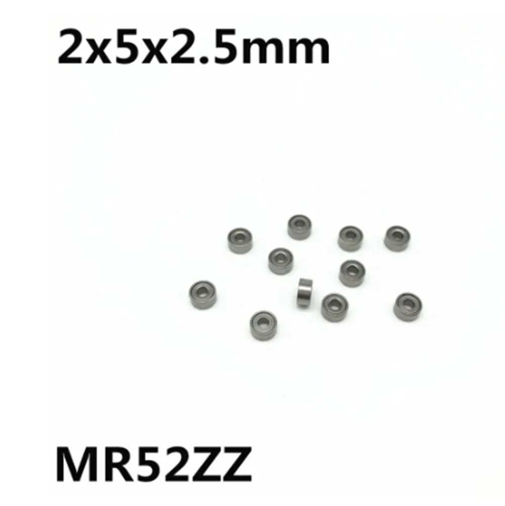 10pcs MR52ZZ L-520ZZ 2x5x2.5 mm Deep Groove Ball Bearing Miniature Bearings Model Toy MR52 Advanced High Quality