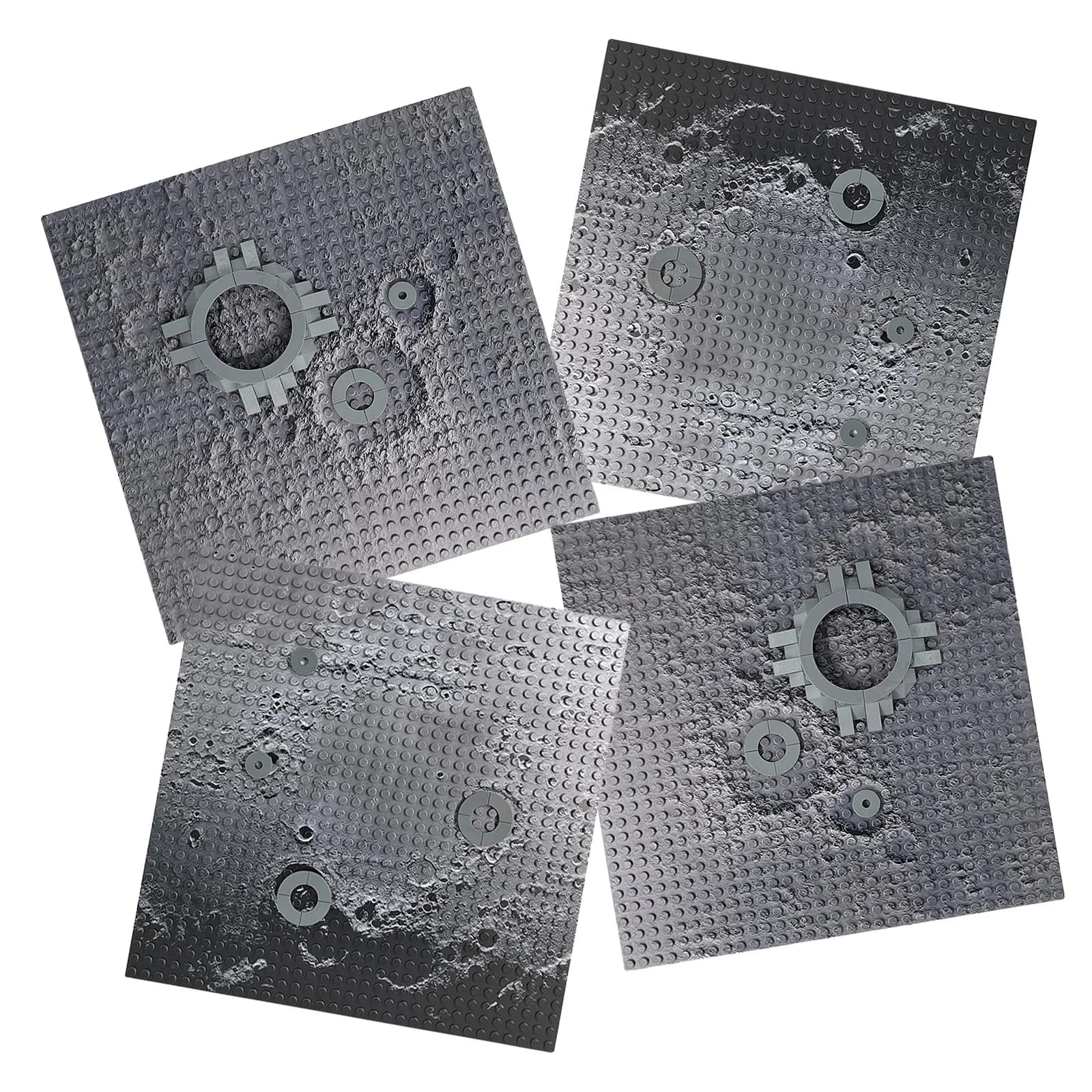 10 inch Space Lunar Base Baseplate 32x32 Small Dot Building BLock Mars Moon Base Lunar Rover Plate