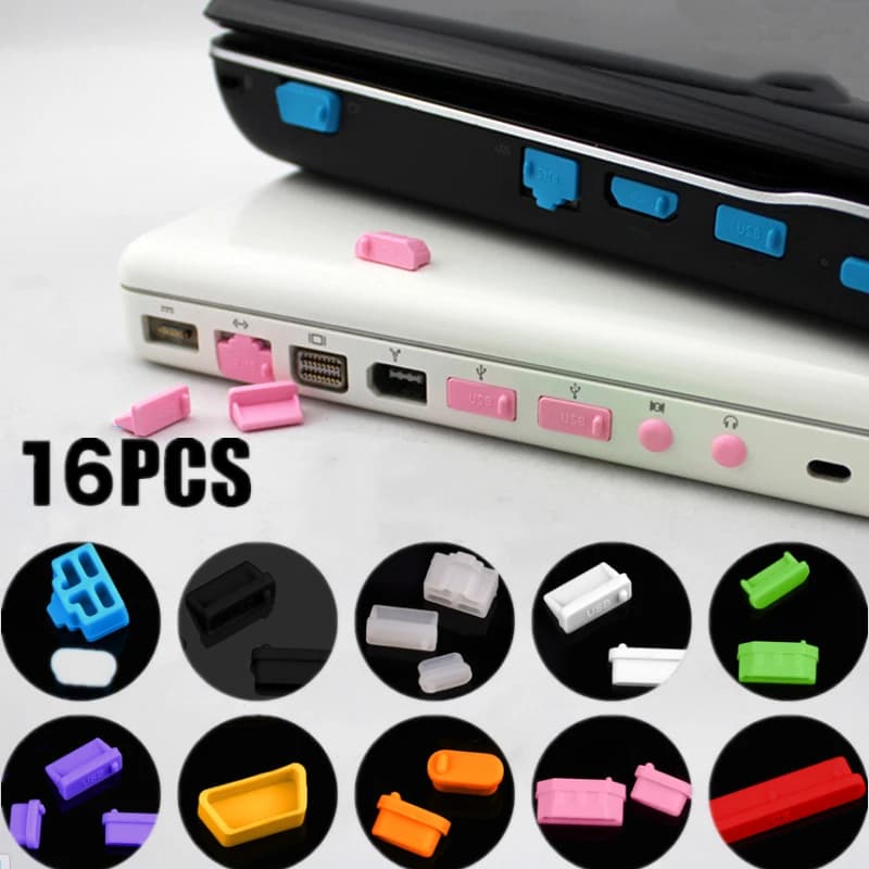 Notebook Dust Plug USB Type C HDMI Interface Dust Protector Cover Dustproof Stopper For Laptop Accessories Anti-Dust Caps Set
