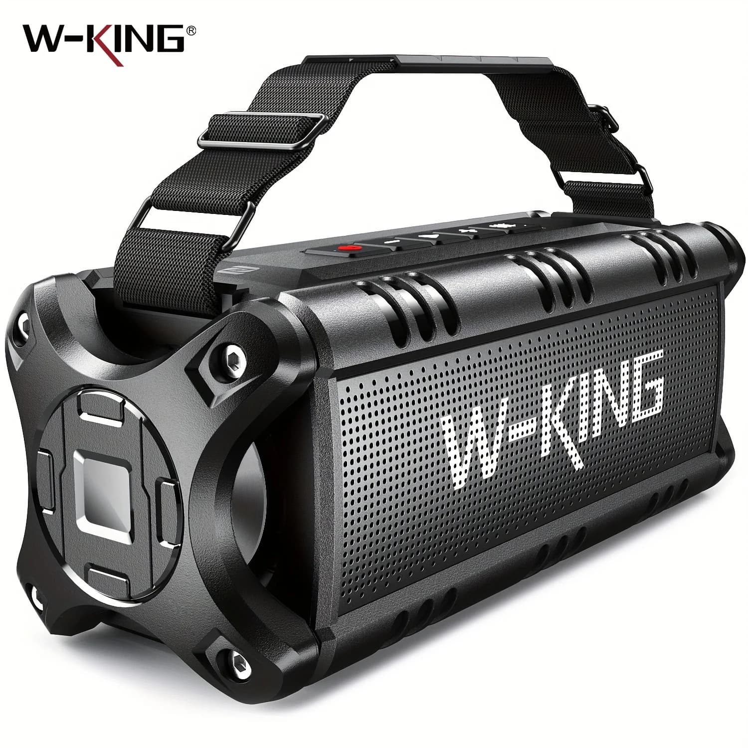 W-KING D8 Bluetooth Speaker, 50W RMS IPX6 Waterproof Loud Speakers Bluetooth Wireless, Large Outdoor Portable Party Box for Home, Outdoor, Beach,