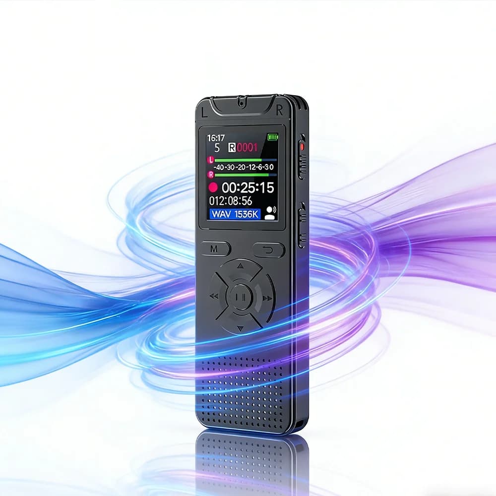 Digital Voice Activated Recorder with Playback MP3 Player Sound Audio Recorder Professional Mini USB Flash Drive Recording