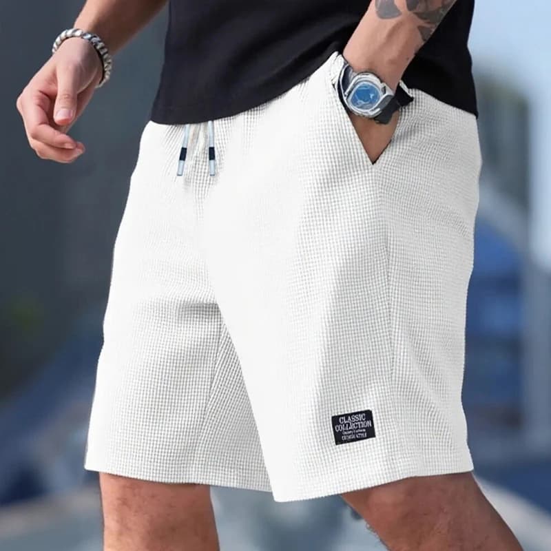 Men's Shorts, Men's Casual Pants, Men's Beach Shorts, Men's Sports Shorts, New Fashion Textured Fabric, Breathable Pants, Suitable for Both Daily
