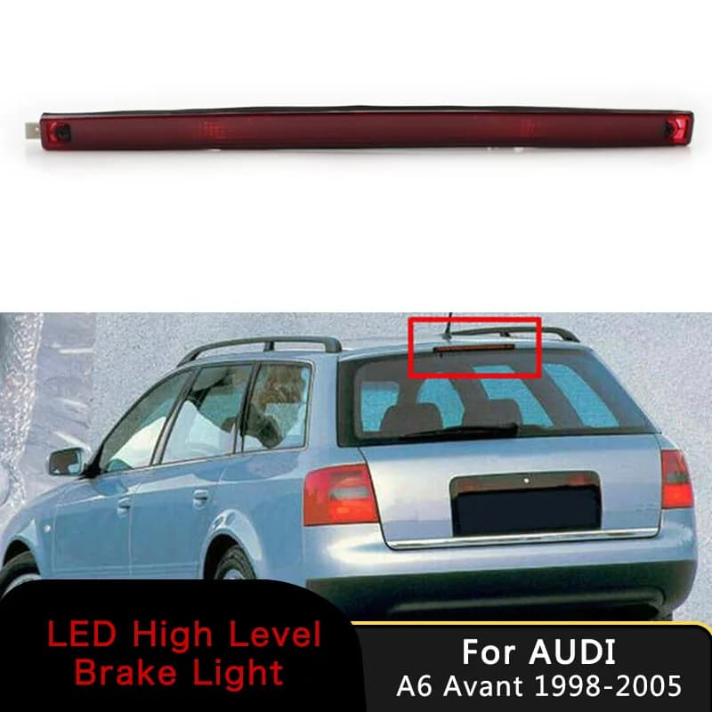 For A6 Avant 1998-2005 High Mount Level Brake Lamp Third Stop Light Brake Lamp LED Rear High Mount Stop Red Sedan 4B9945097A