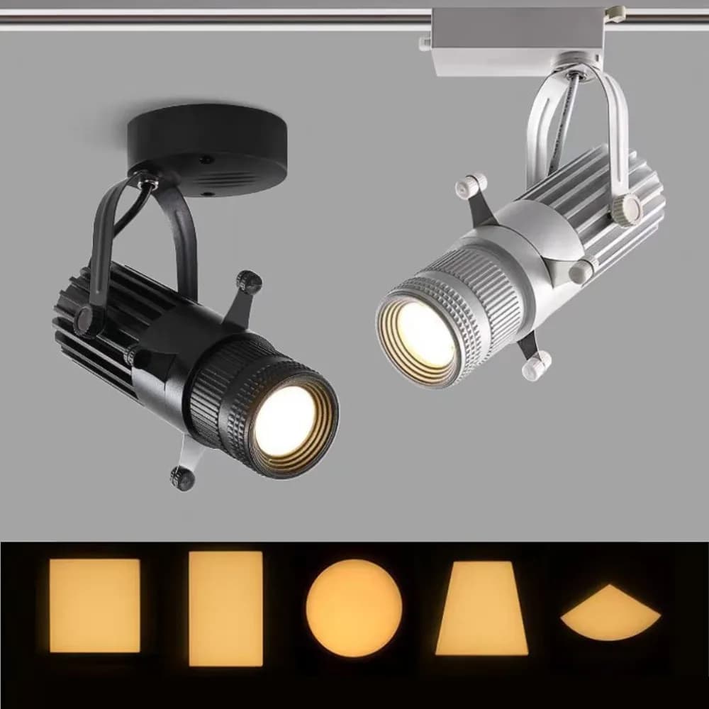 Ceiling Light Adjustable Aperture Variable Mode COB Spotlight LED Stage Lighting, Bars, Restaurants, Shops AC90V-265V