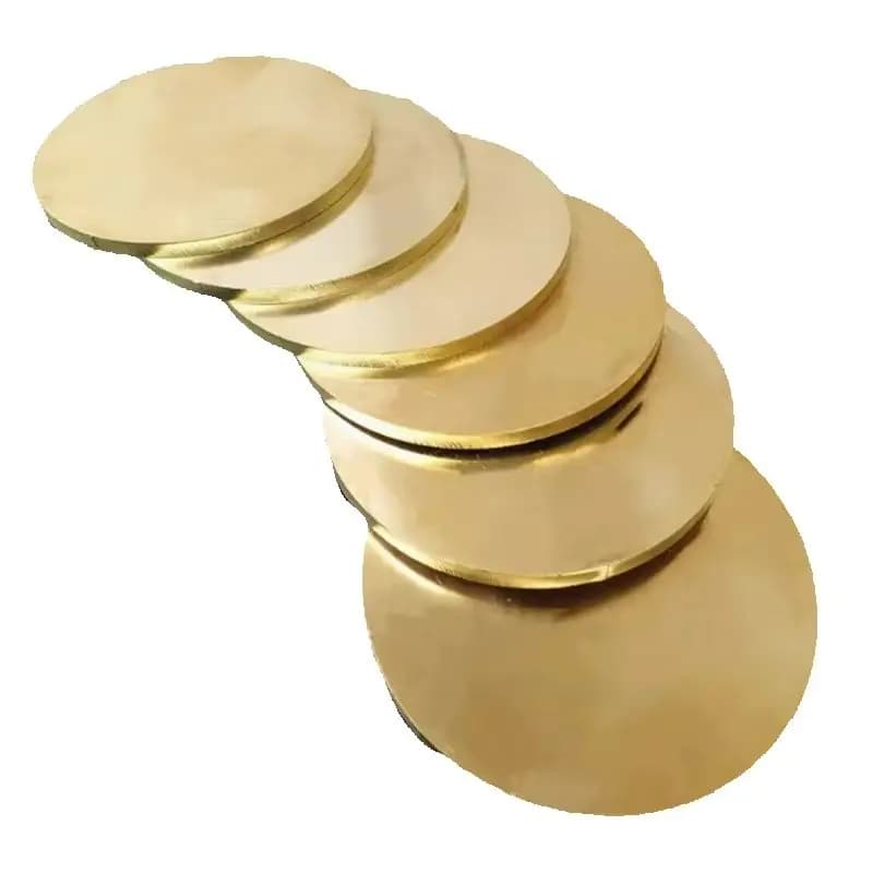 Brass Sheet Round Solid Disc Yellow Plate